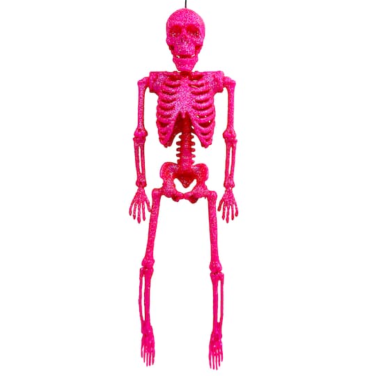 14" Pink Glitter Skeleton by Ashland®
